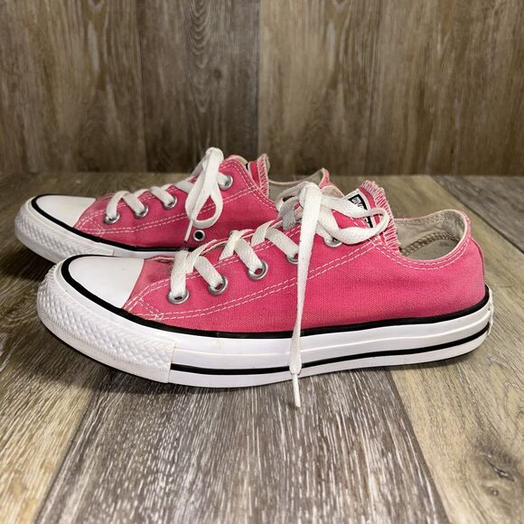 Converse All Star Low Pink White Sneaker Shoes US Size Womens 6 / Mens 4 - Picture 5 of 12